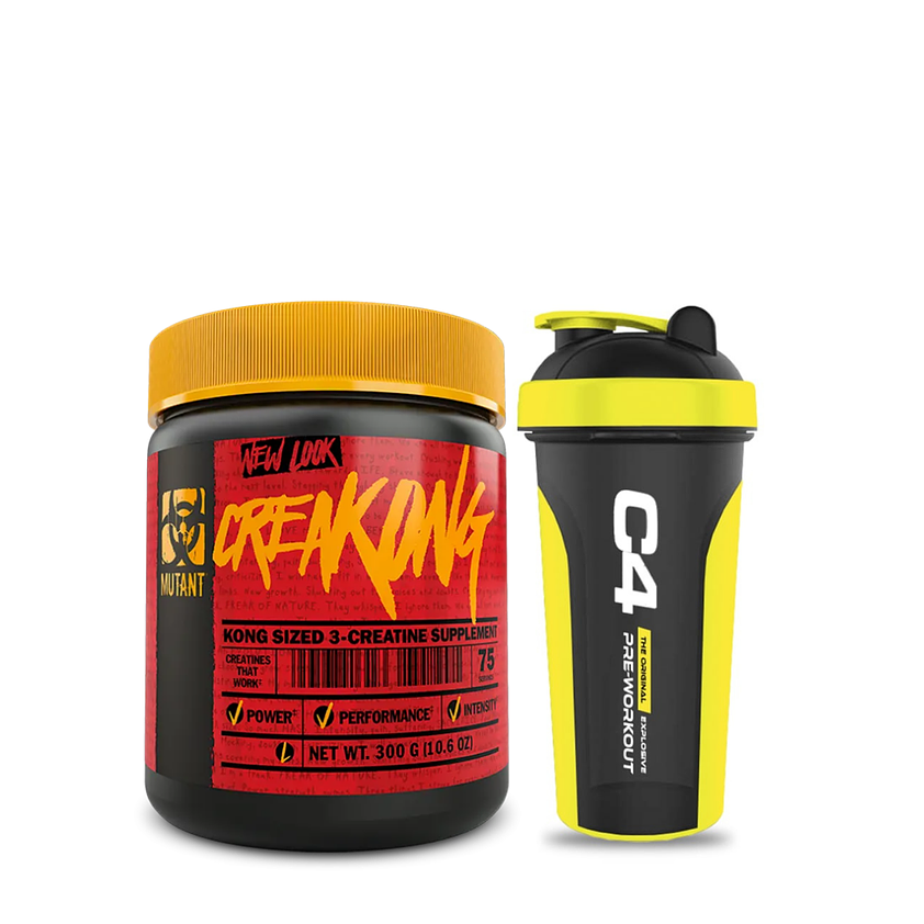 Creatina  Mutant 300 G Sin Sabor + Cellucor C4 Shaker (700 ml) 1