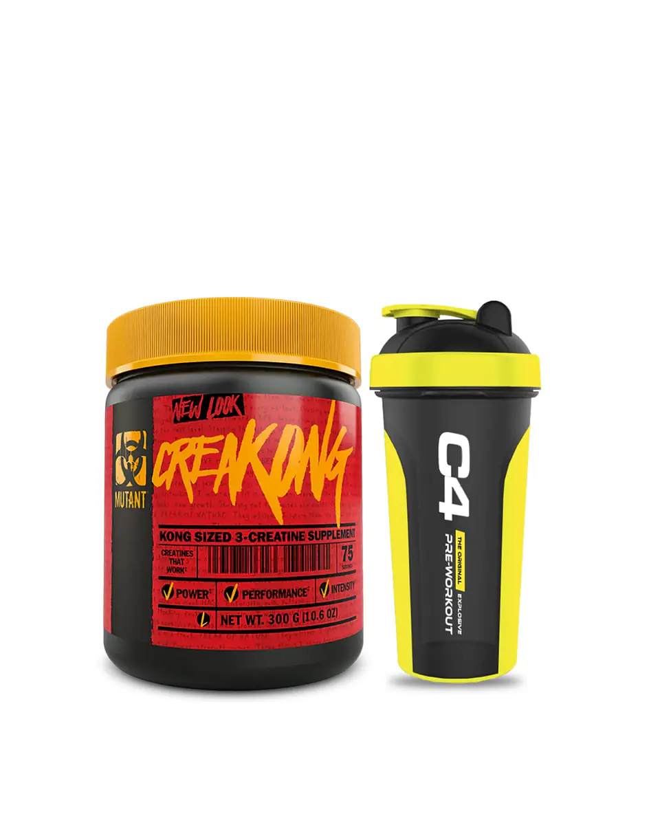  Creatina  Mutant 300 G Sin Sabor + Cellucor C4 Shaker (700 ml) 1