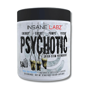 Pre entreno INSANE LABZ Psychotic SAW High Pre Workout (30 servicios) Blue Raspberry