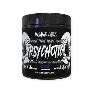 Pre entreno INSANE LABZ Psychotic BLACK Infused - Grape (35 SERVICIOS)