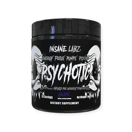 Pre entreno INSANE LABZ Psychotic BLACK Infused - Grape (35 SERVICIOS) 1