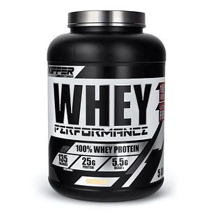 Proteína KIFFER Whey PERFORMANCE 100% Whey Protein Vainilla 5 lbs (67 servicios)