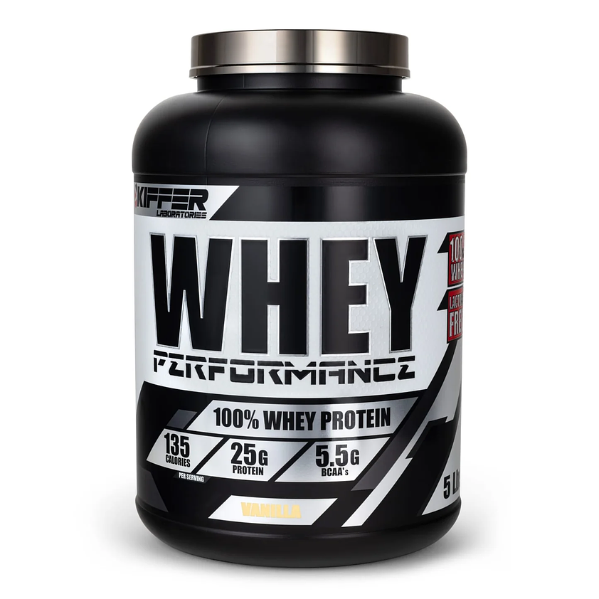 Proteína KIFFER Whey PERFORMANCE 100% Whey Protein Vainilla 5 lbs (67 servicios) 1