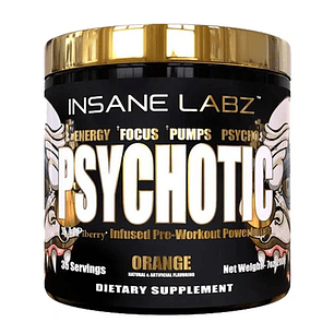 Psychotic Gold Pre Entreno Insane Labz Orange (35 servicios)