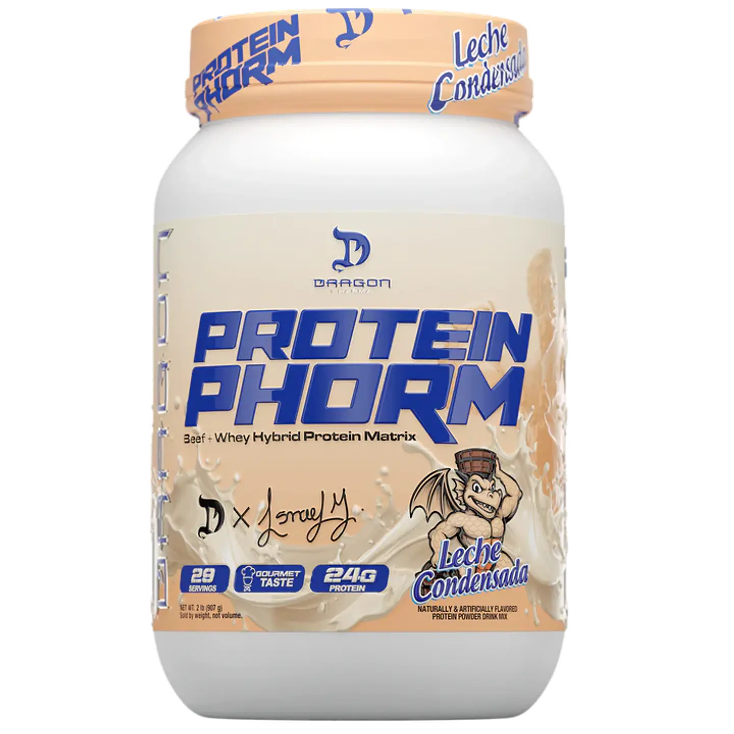 Dragon Pharma Protein PHORM Beef + Whey Hybrid Protein Matrix 2 lbs (29 servicios) Leche Condensada 1