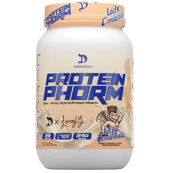 Dragon Pharma Protein PHORM Beef + Whey Hybrid Protein Matrix 2 lbs (29 servicios) Leche Condensada 1