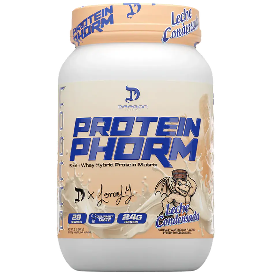 Dragon Pharma Protein PHORM Beef + Whey Hybrid Protein Matrix 2 lbs (29 servicios) Leche Condensada 1