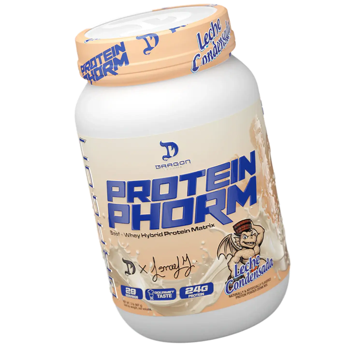 Dragon Pharma Protein PHORM Beef + Whey Hybrid Protein Matrix 2 lbs (29 servicios) Leche Condensada 2