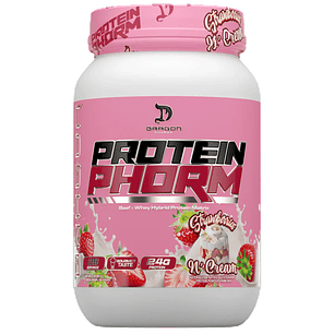 Dragon Pharma Protein PHORM Beef + Whey Hybrid Protein Matrix 2 lbs (29 servicios) Strawberry N' cream