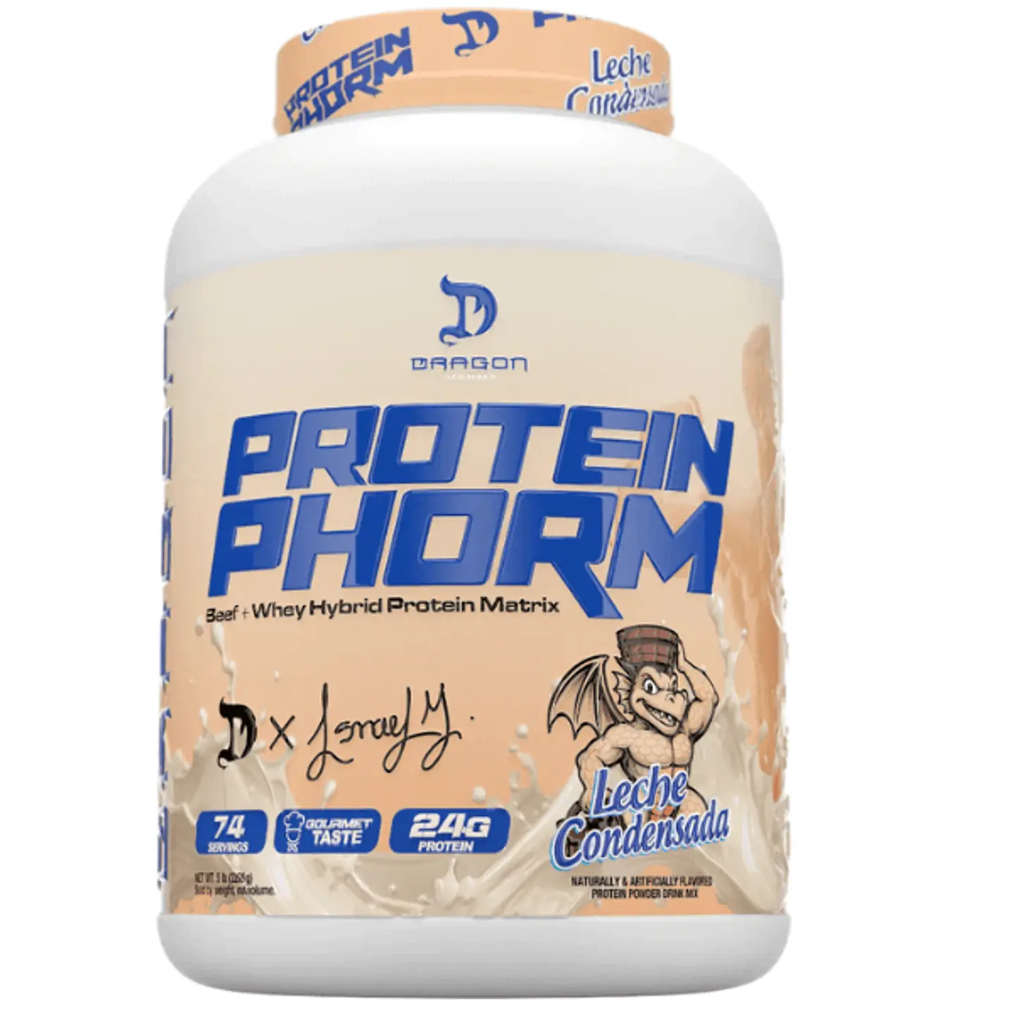 Dragon Pharma Protein PHORM Beef + Whey Hybrid Protein Matrix 5 lbs (74 servicios) Leche Condensada 1
