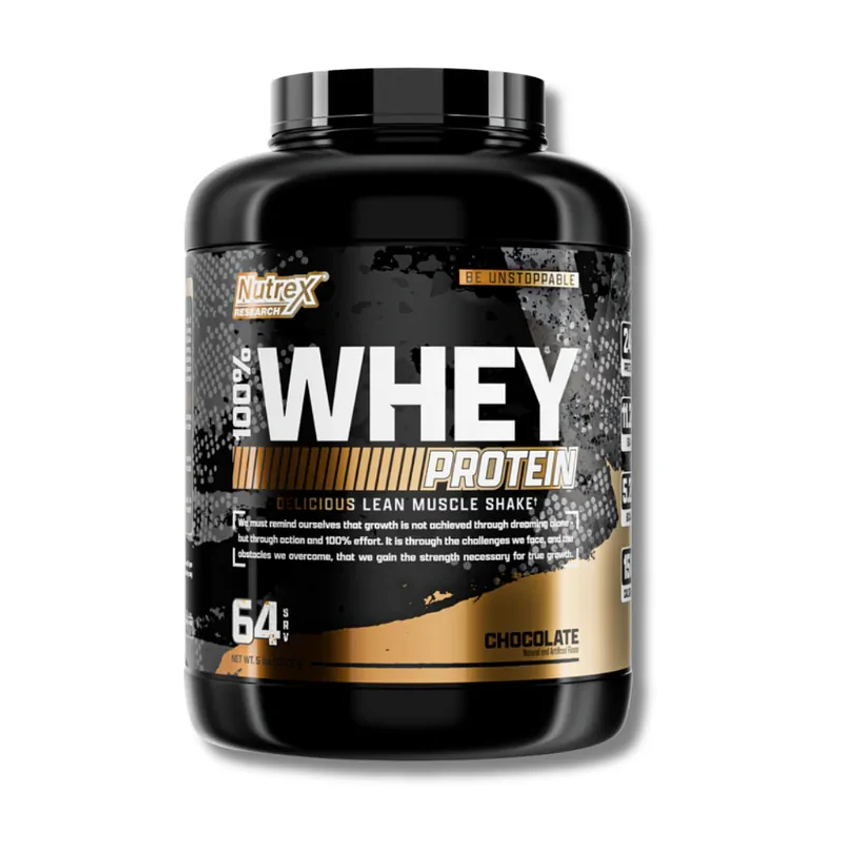 Nutrex Protein 100% WHEY DELICIOUS Lean Muscle Shake 5 lbs (64 servicios) Chocolate 1