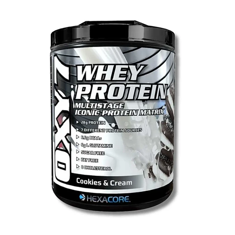 HEXACORE OXY 7 Whey Protein 5 lbs Cookies & cream (67 servicios)