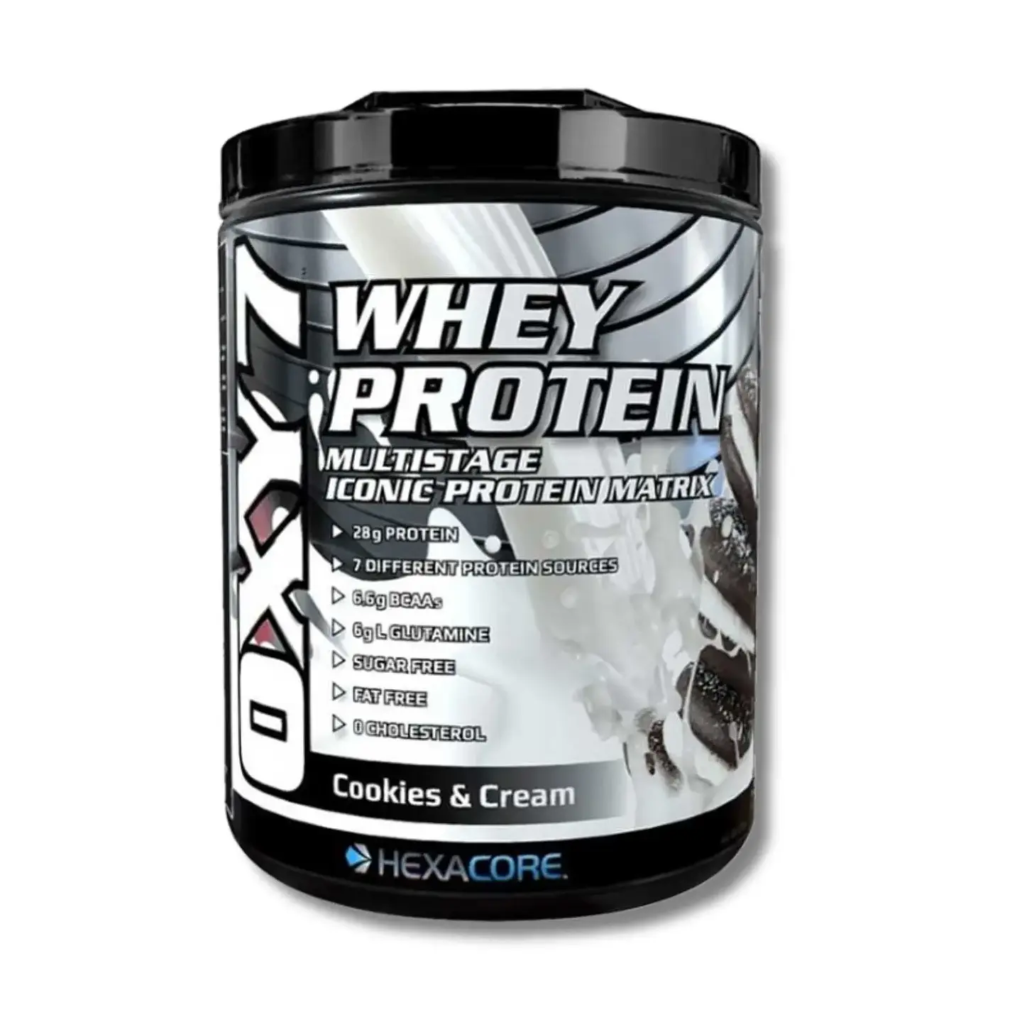 HEXACORE OXY 7 Whey Protein 5 lbs Cookies & cream (67 servicios) 1