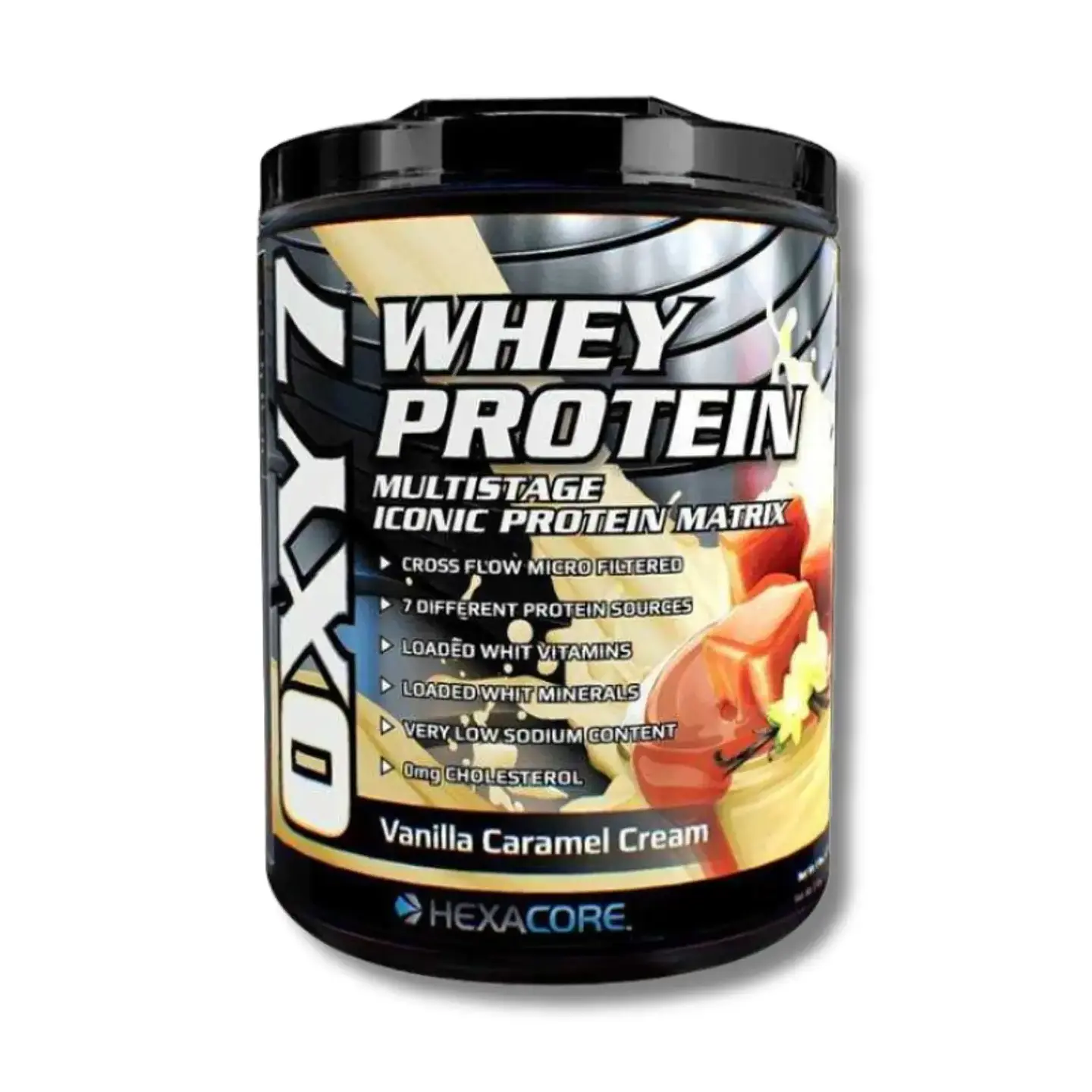 HEXACORE OXY 7 Whey Protein 5 lbs Vainilla caramel cream (67 servicios) 1