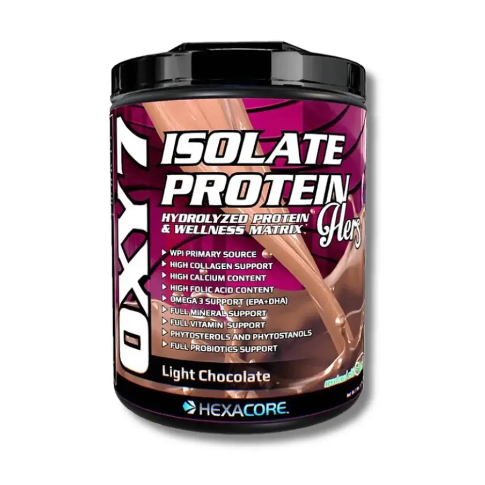 HEXACORE OXY 7 HERS ISOLATE Whey Protein 5 lbs Light chocolate (60 servicios) 1