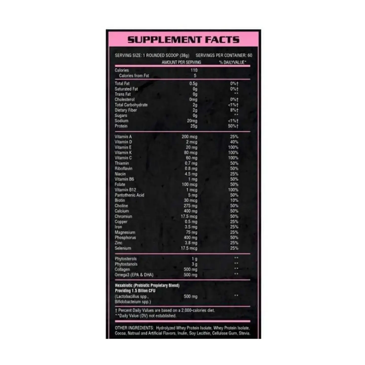 HEXACORE OXY 7 HERS ISOLATE Whey Protein 5 lbs Diet cookies (60 servicios) 2