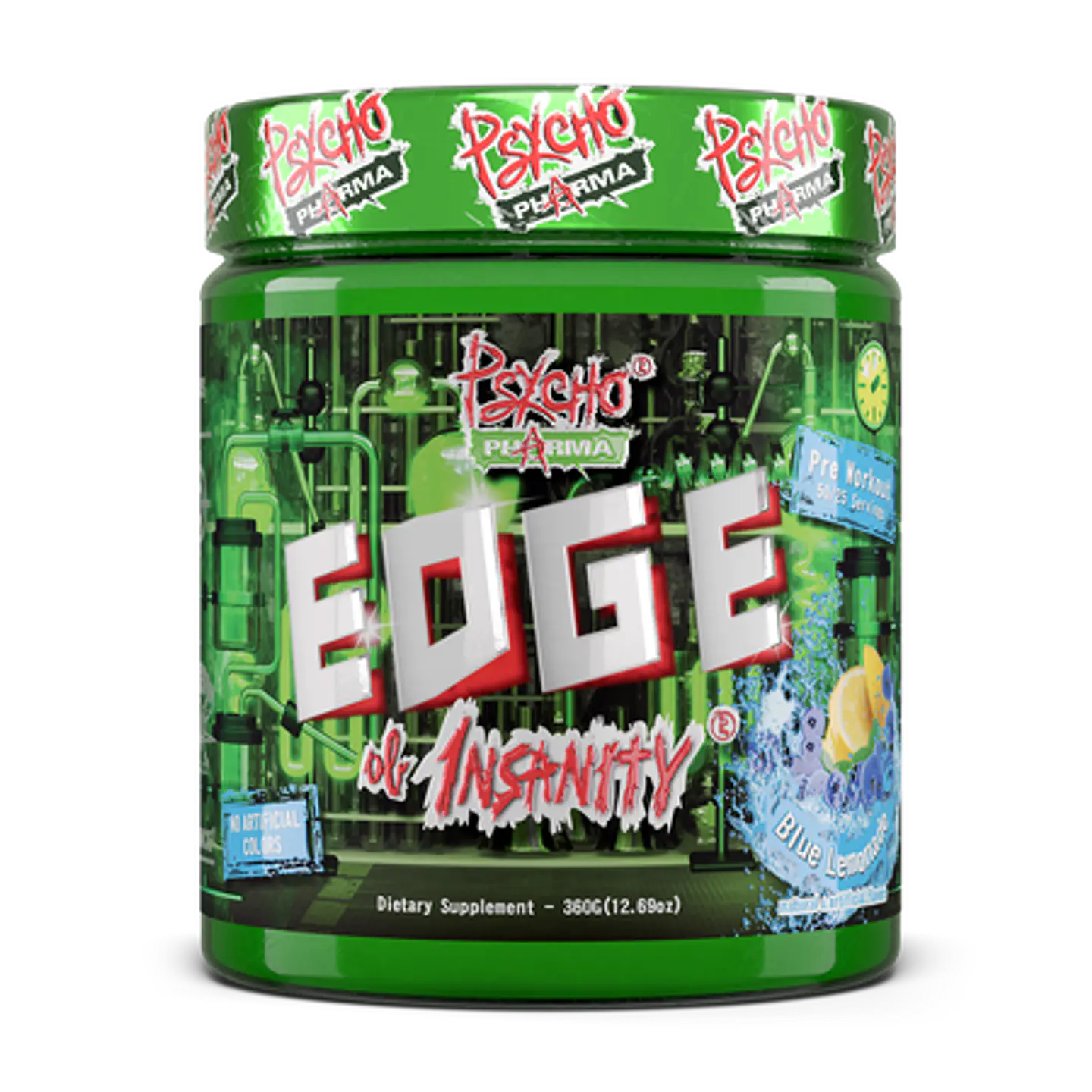 Pre Entreno PSYCHO PHARMA EDGE OF INSANITY - Blue lemonade 1