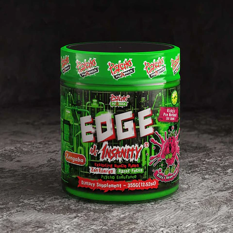 Pre Entreno PSYCHO PHARMA EDGE OF INSANITY - Ricky's rotund raspberry