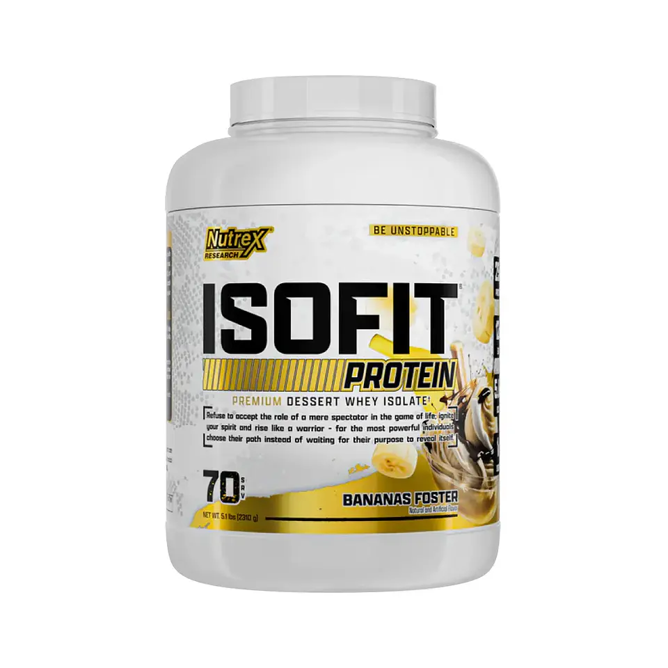 Nutrex ISOFIT ISOLATE Protein 5 Lb Bananas foster 1