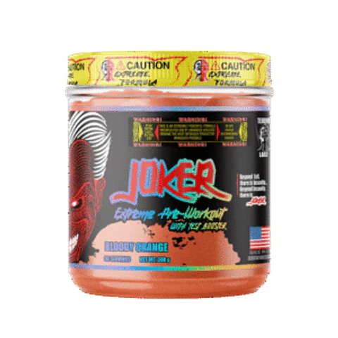 Pre entreno JOKER EXTREME With TEST BOOSTER USA 300 grs Bloody Orange (30 servicios)