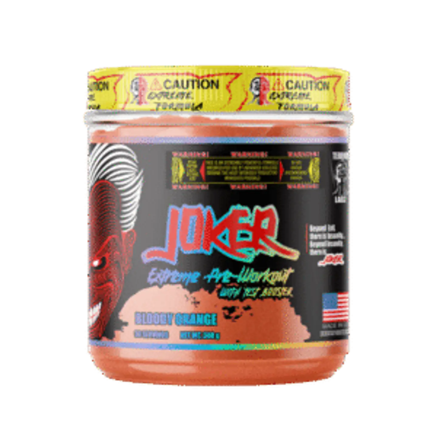 Pre entreno JOKER EXTREME With TEST BOOSTER USA 300 grs Bloody Orange (30 servicios) 1