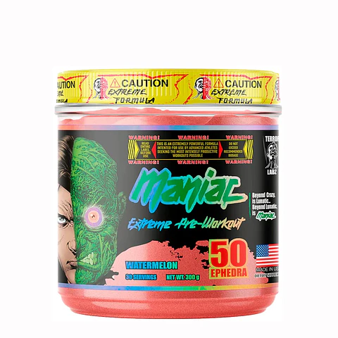 Pre entreno MANIAC EXTREME USA Watermelon 300 grs (30 servicios)