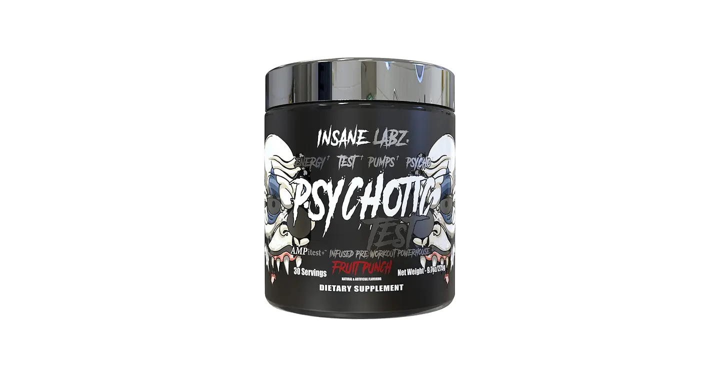 Pre entreno INSANE LABZ Psychotic TEST Infused -  Fruit punch (35 SERVICIOS) 1