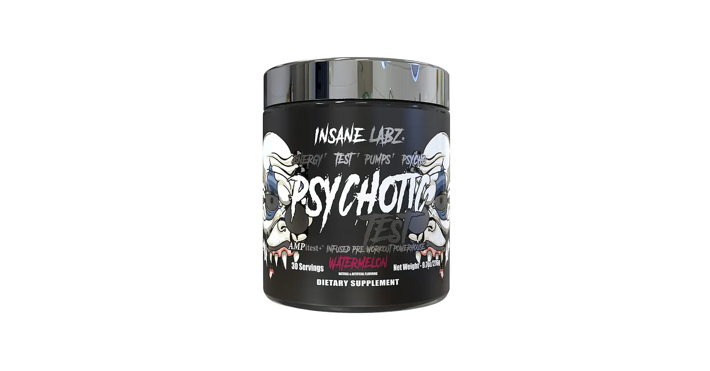 Pre entreno INSANE LABZ Psychotic TEST Infused - Watermelon (35 SERVICIOS) 1