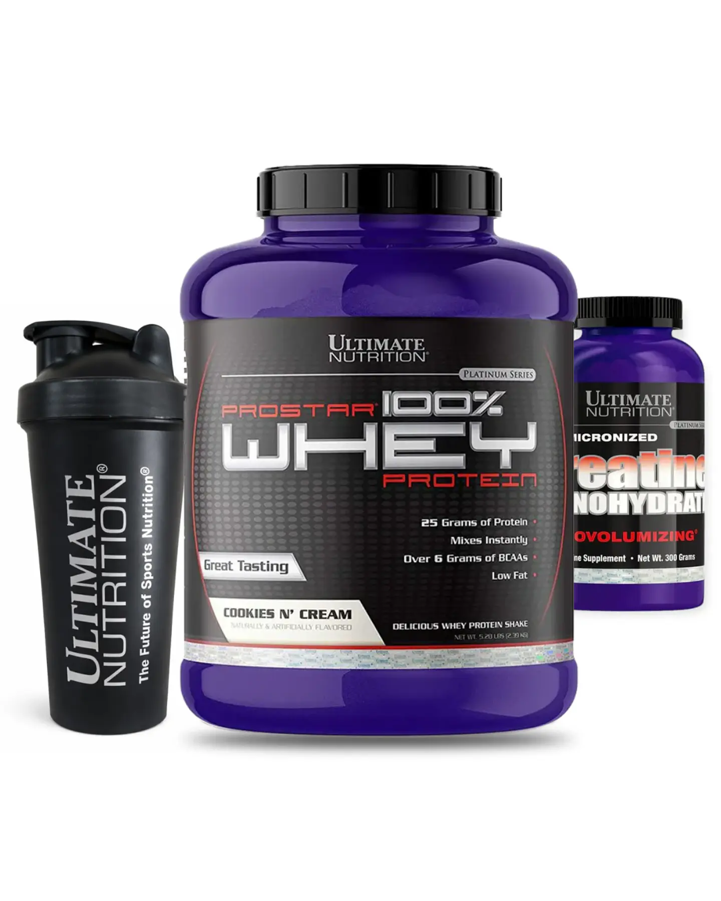 Ultimate Prostar 100% Whey 5.28 Lb Cookies And Cream + Ultimate Nutrition Creatina Biovolumizing 300 gr 1