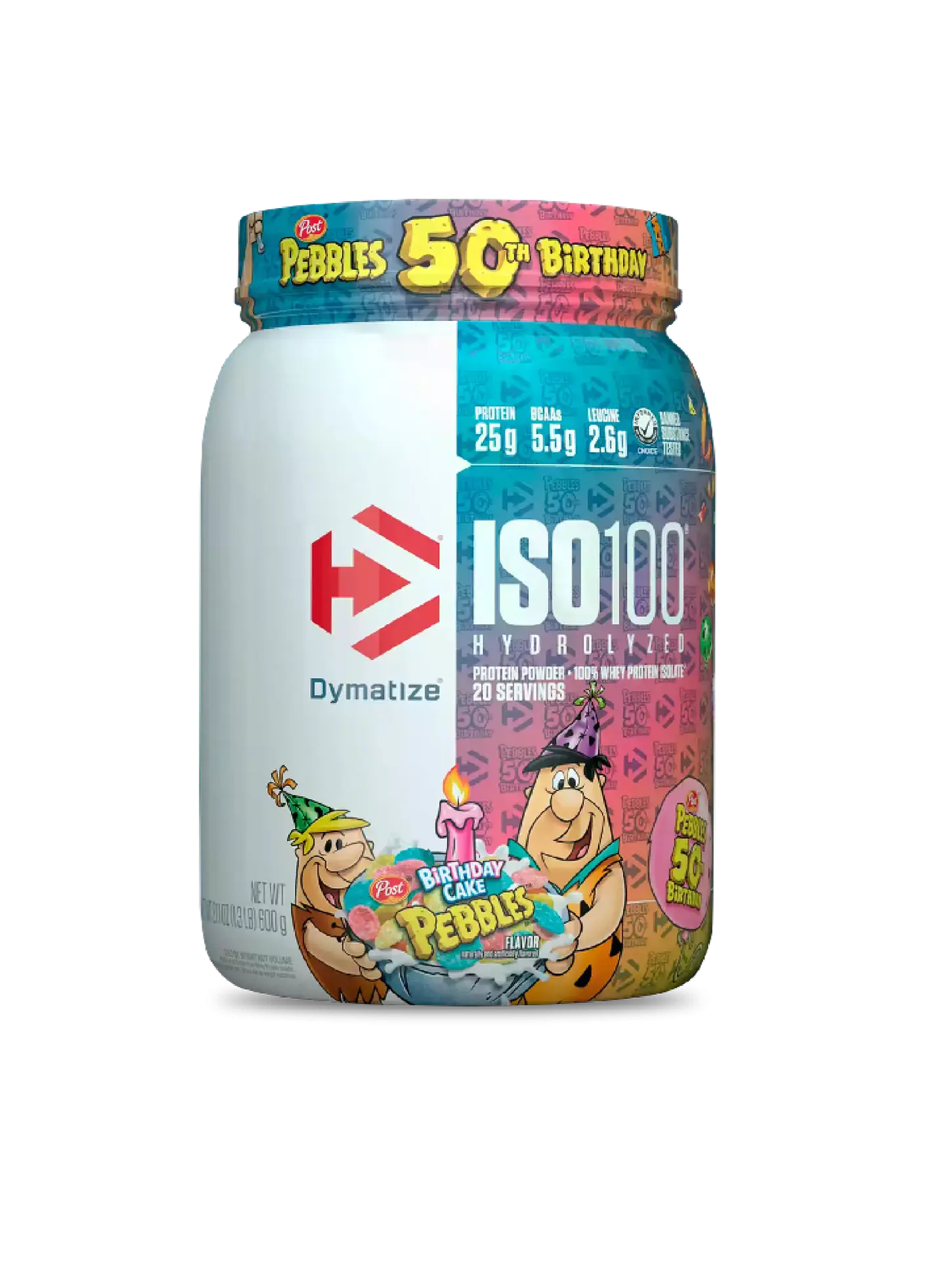 ISO 100 Dymatize 1.4 Lb Birthday Cake Pebbles (20 servicios) 1