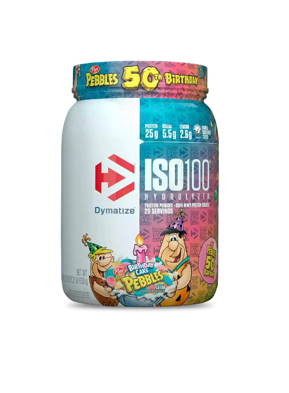 ISO 100 Dymatize 1.4 Lb Birthday Cake Pebbles (20 servicios) 1