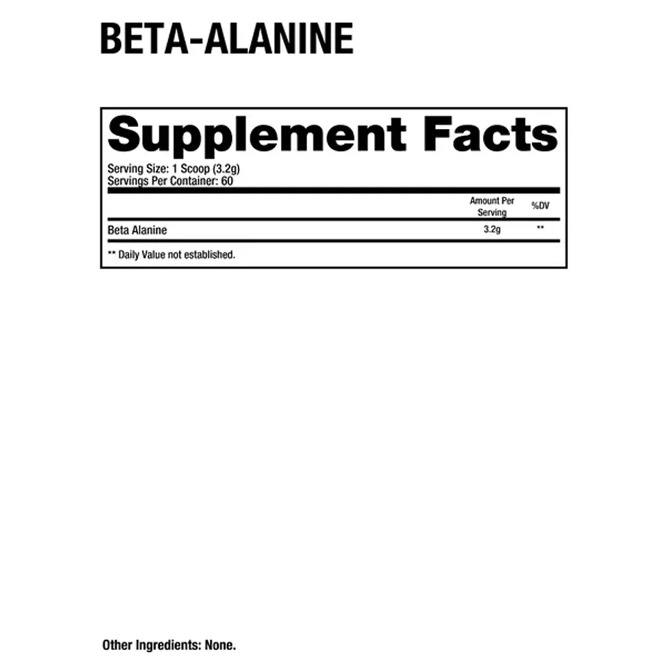 BETA ALANINA Essentials - 192 grs 60 servicios unflavored 2