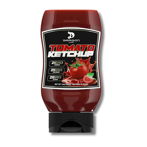 Dragon Dips TOMATO KETCHUP ZERO / Sodium / Calories / Sugar - 350 grs (29 servicios)