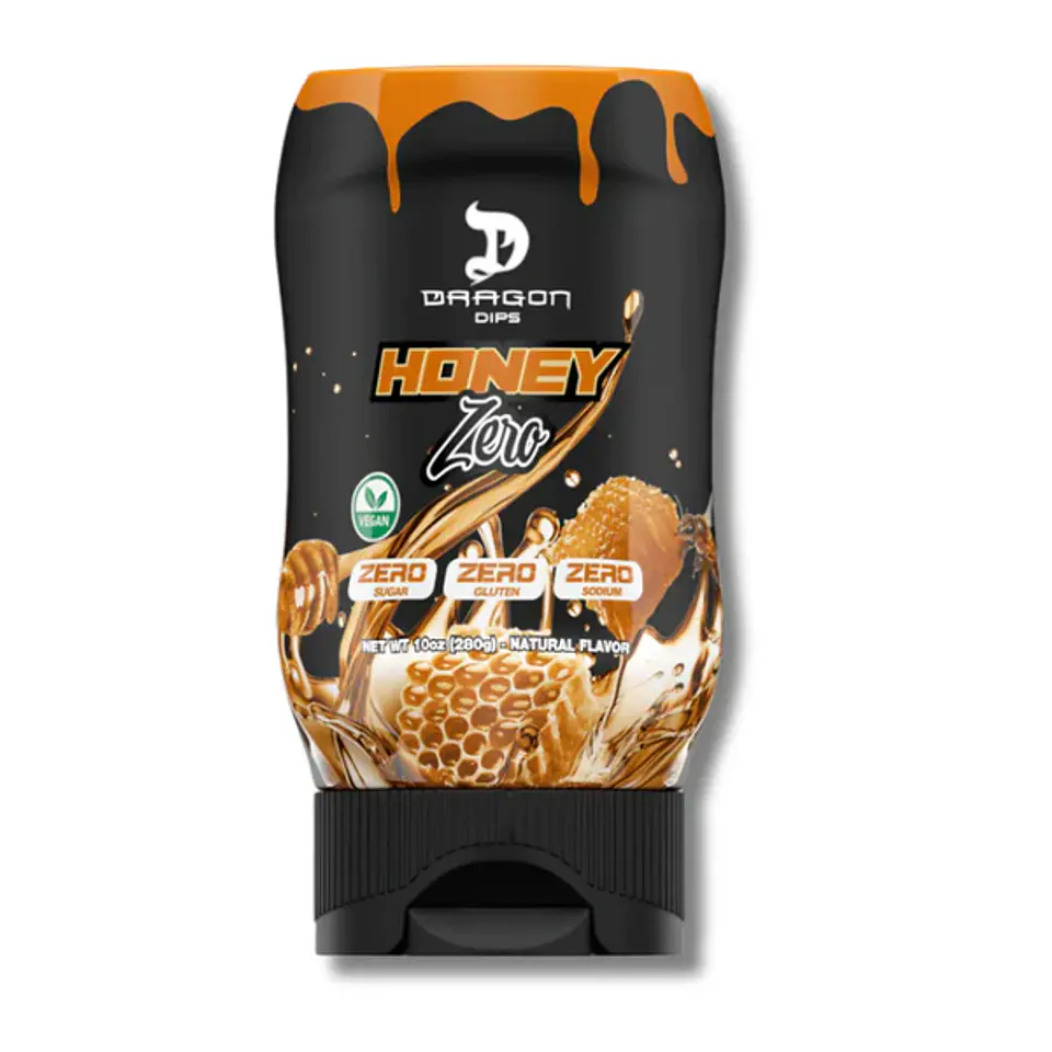 Dragon Dips HONEY ZERO / Sodium / Calories / Sugar - 280 grs / 14 servicios (MIEL) 1