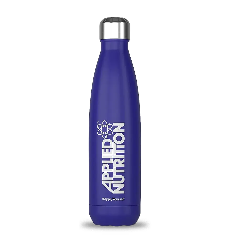Botella Flask Applied Nutrition acero inoxidable 500ml con aislamiento térmico BLUE  1