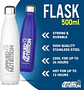 Botella Flask Applied Nutrition acero inoxidable 500ml con aislamiento térmico BLUE  - Miniatura 3