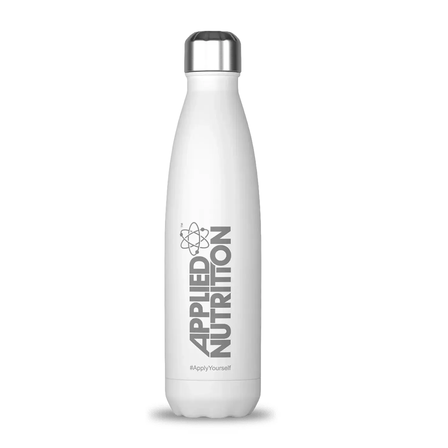 Botella Flask Applied Nutrition acero inoxidable 500ml con aislamiento térmico BLANCO 1