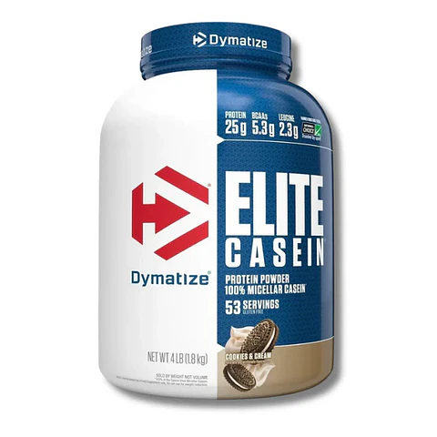 Dymatize ELITE CASEIN Protein 4 lbs (53 servicios) Cookies & Cream