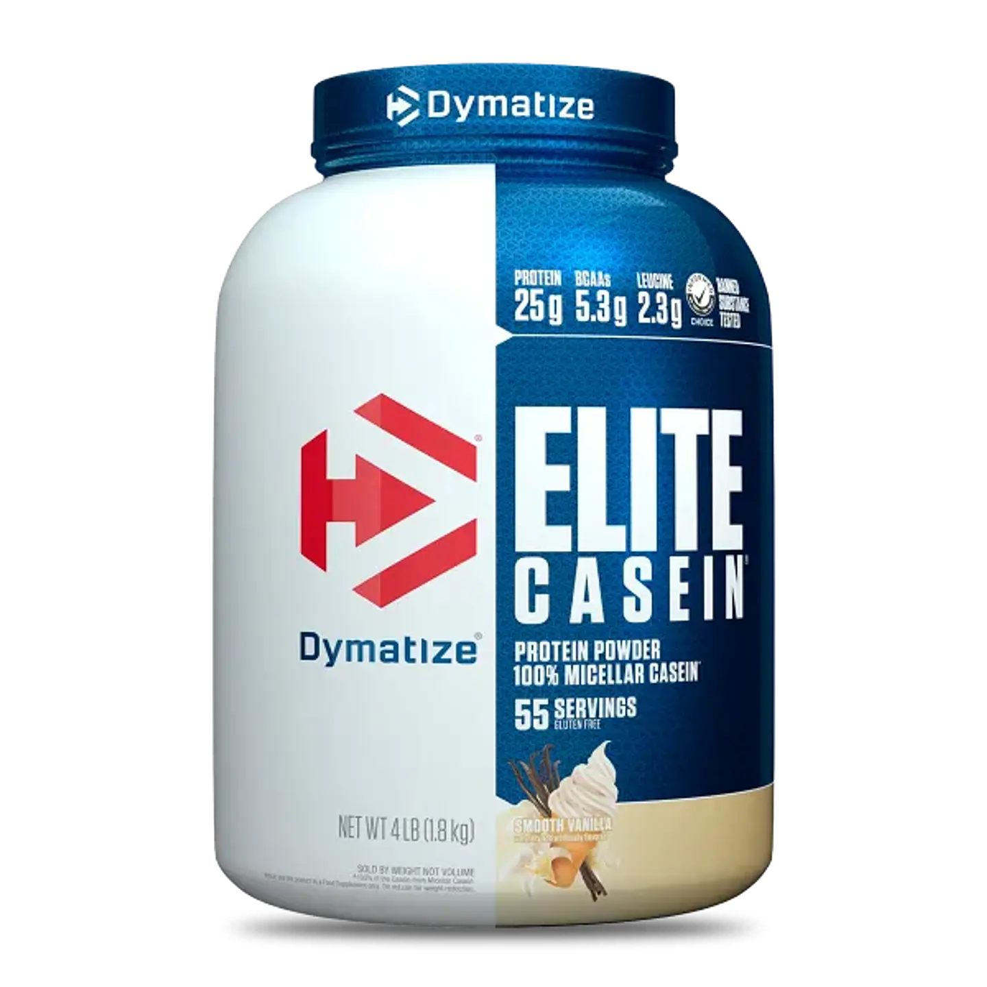 Dymatize ELITE CASEIN Protein 4 lbs (53 servicios) Gourmet vainilla 1