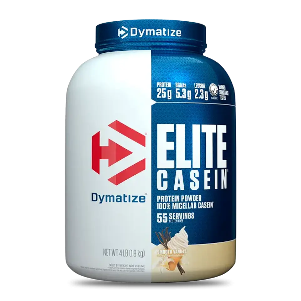 Dymatize ELITE CASEIN Protein 4 lbs (53 servicios) Gourmet vainilla 1
