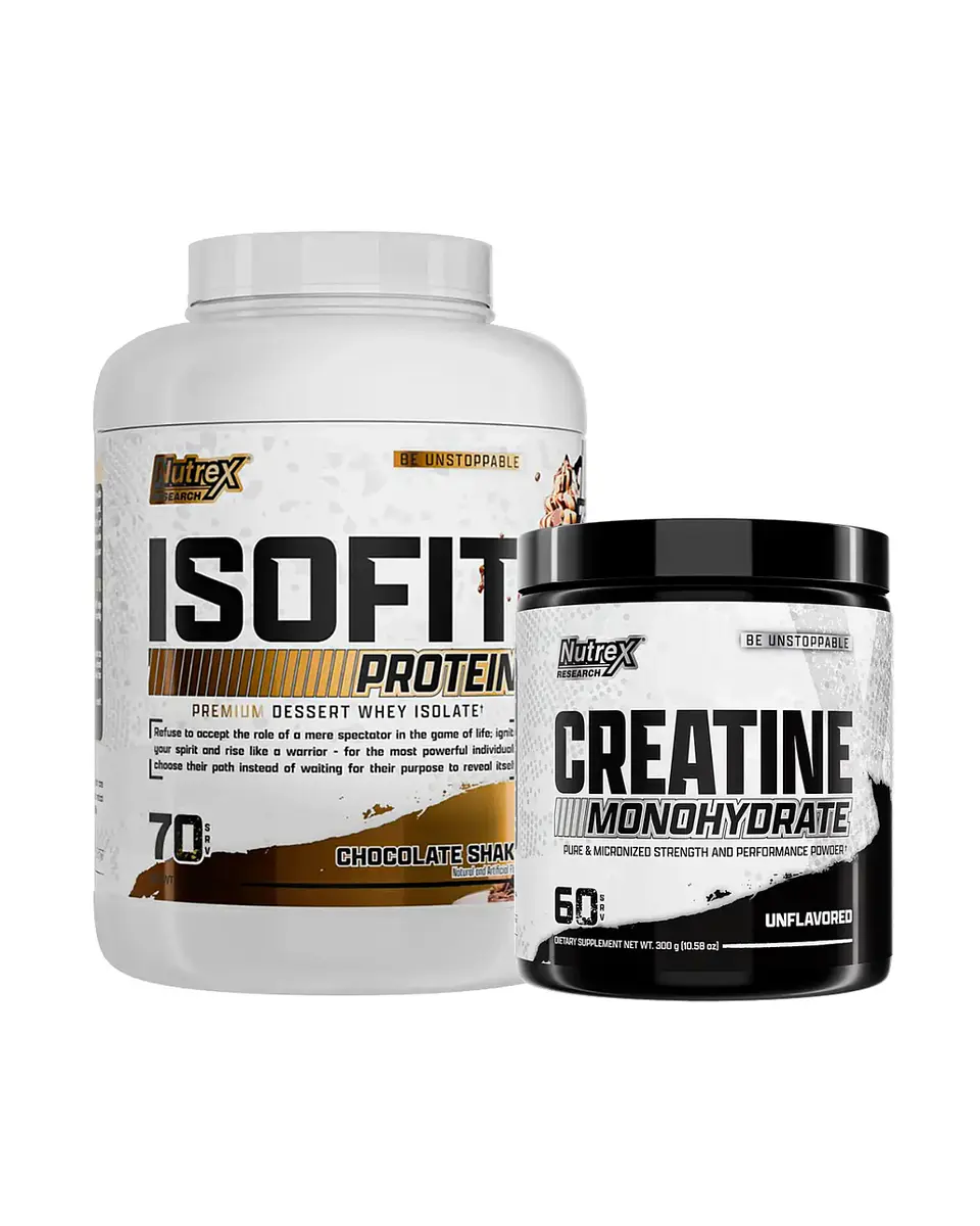ISOFIT Nutrex ISOLATE Protein 5 Lb Chocolate Shake + Nutrex Creatina Monohydrate 300grs 1