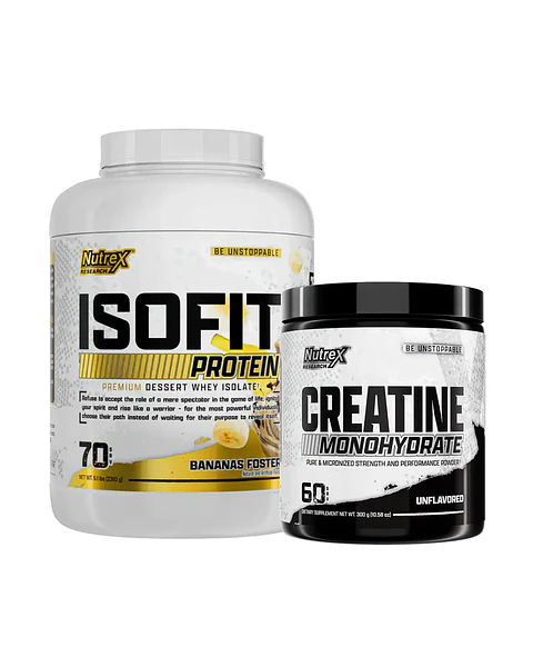 ISOFIT Nutrex ISOLATE Protein 5 Lb Bananas foster + Nutrex Creatina Monohydrate 300grs
