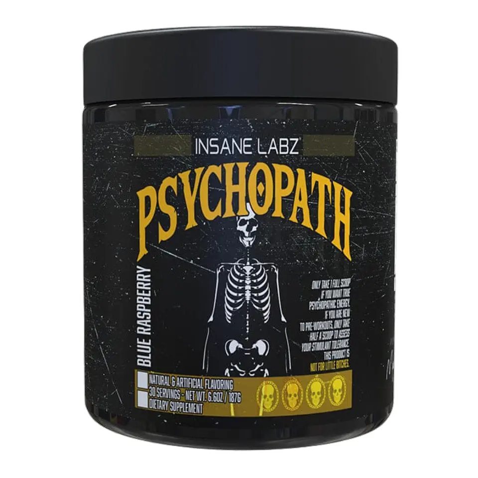 Pre entreno PSYCHOPATH USA INSANE LABZ (30 servicios)  Blue raspberry 1