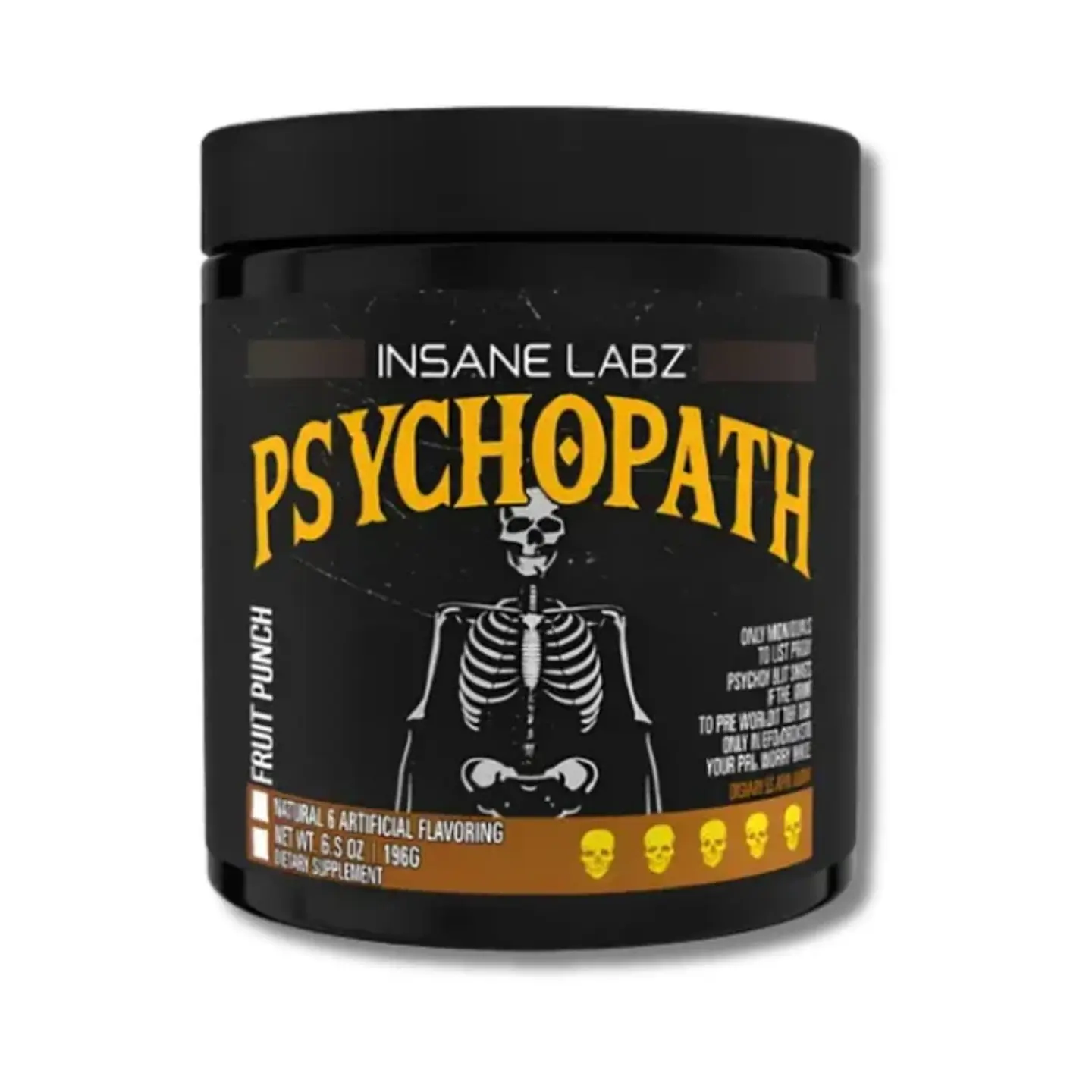 Pre entreno PSYCHOPATH USA INSANE LABZ (30 servicios)  Fruit Punch 1