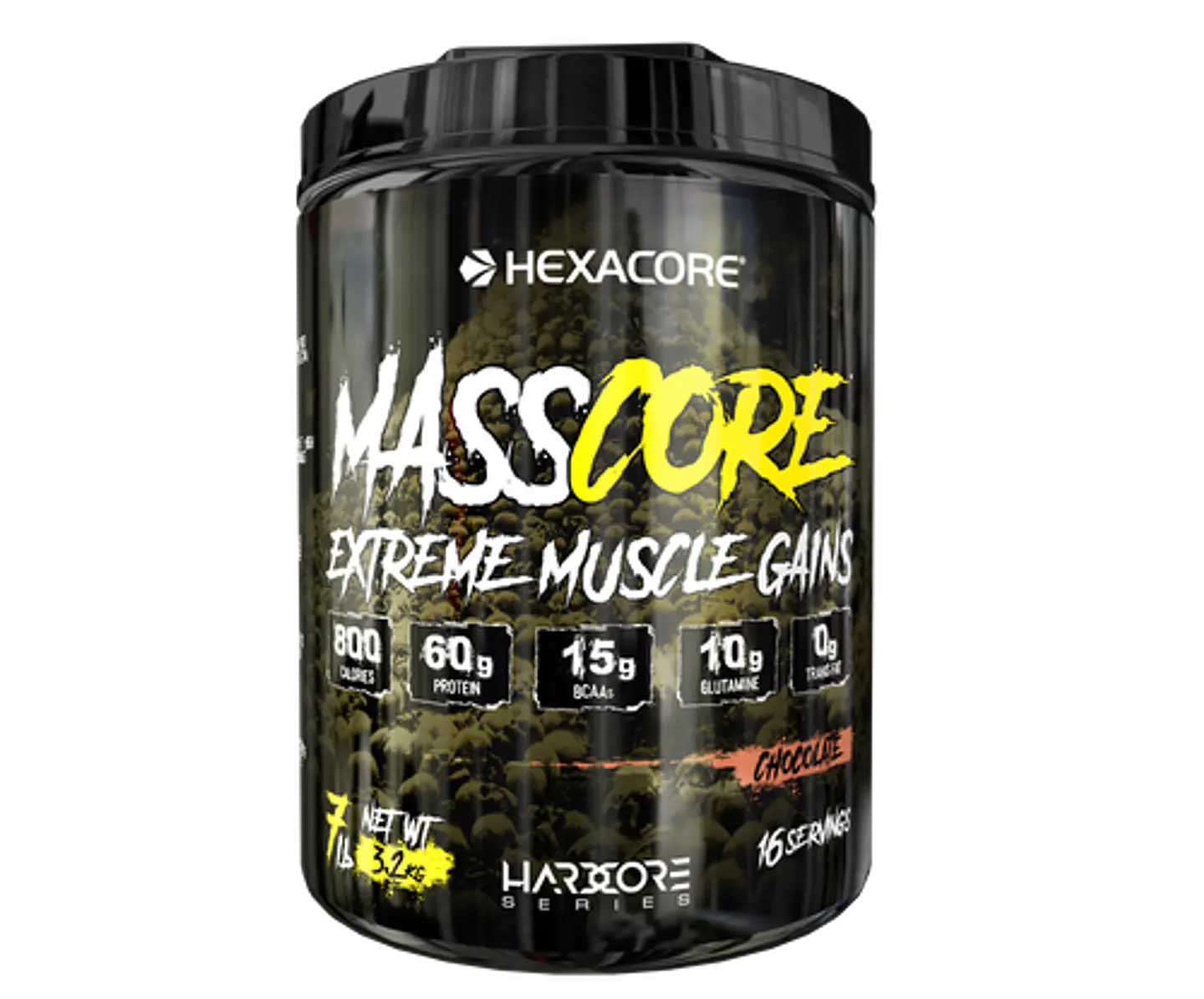 Hexacore MassCore EXTREME Muscle Gains 7 lbs (16 servicios) Chocolate 1