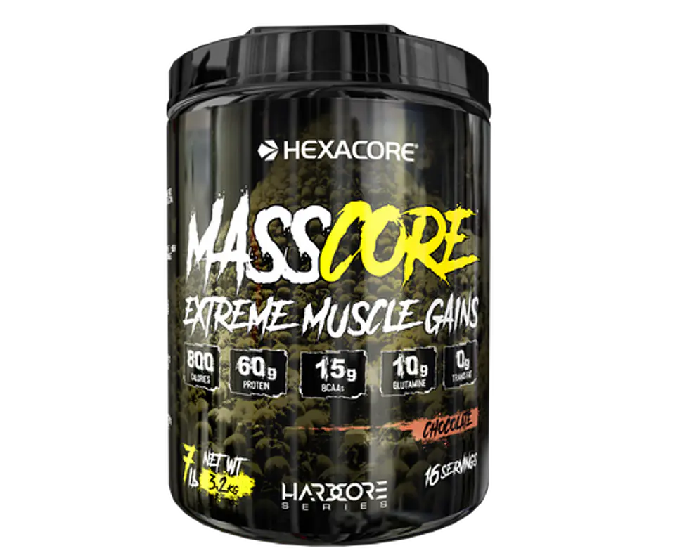 Hexacore MassCore EXTREME Muscle Gains 7 lbs (16 servicios) Chocolate 1