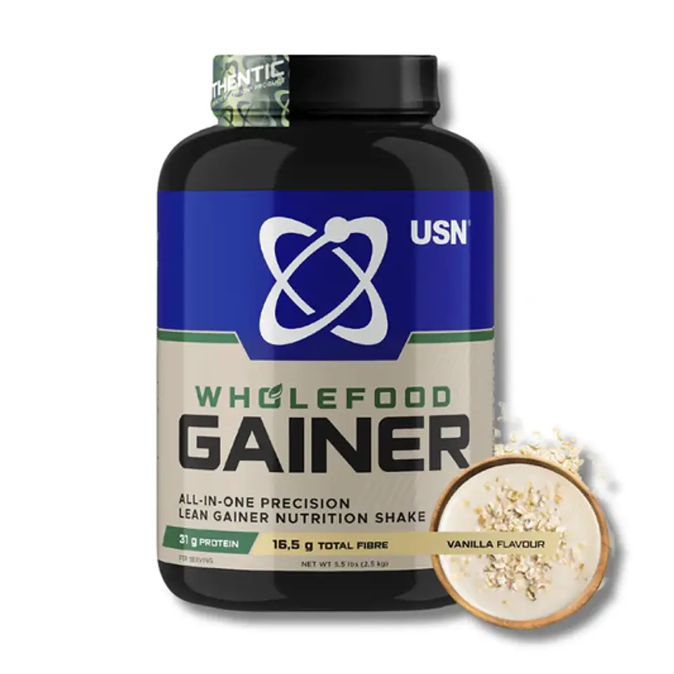 USN Wholefood GAINER 5.5 lbs ganador de peso (20 servicios) Vainilla 1
