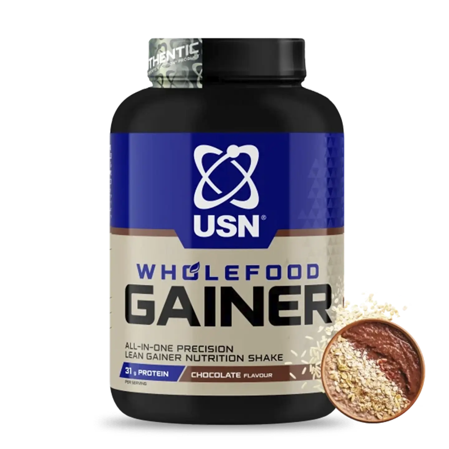 USN Wholefood GAINER 5.5 lbs ganador de peso (20 servicios) Chocolate 1