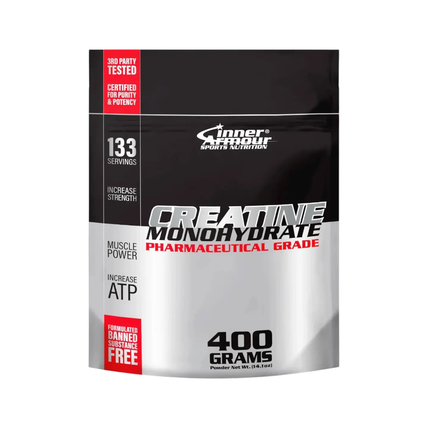INNER ARMOUR Creatina Monohydrate PHARMACEUTICAL GRADE 400 grs (133 servicios) 1