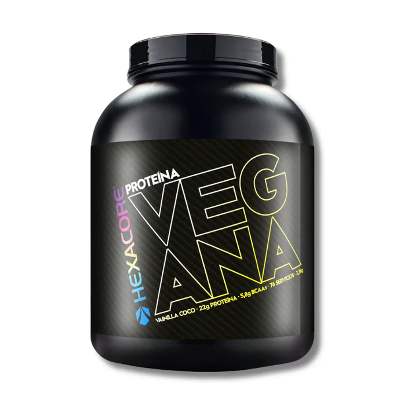 Proteína VEGETAL HEXACORE 5lb (76 servicios) Chocolate & Avellana 1